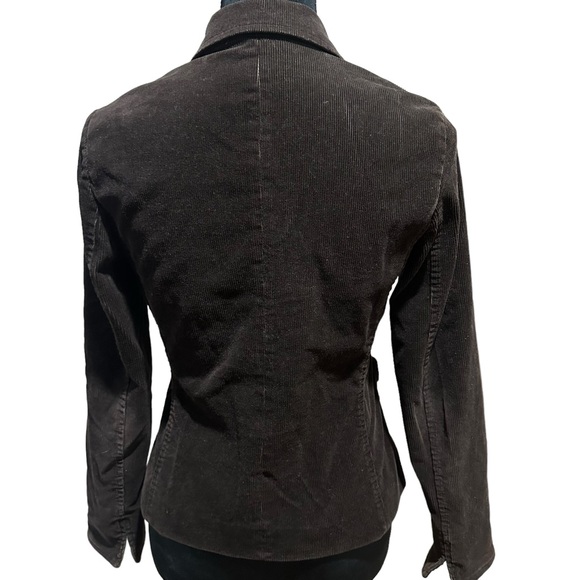 Talbots Womens Brown Corduroy Blazer Business Casual Size 4P - Picture 7 of 10